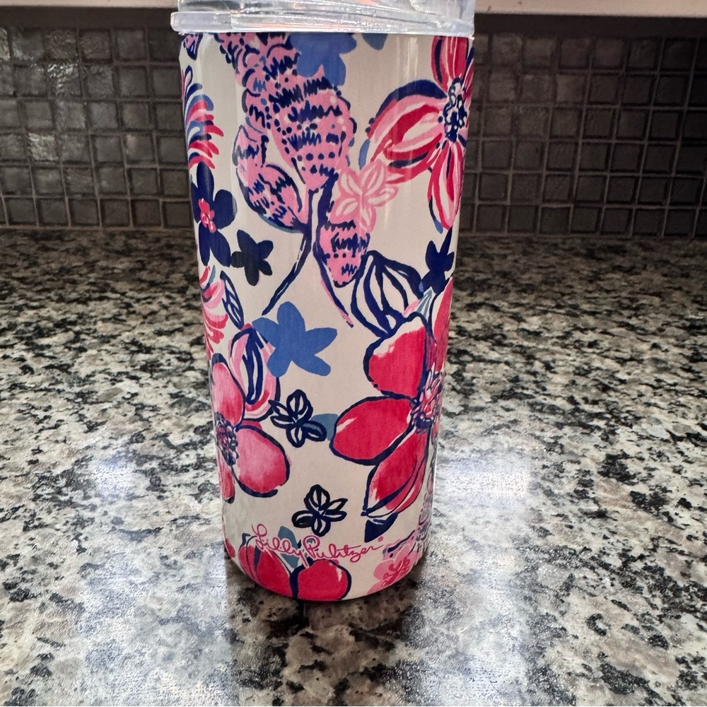 Lilly Pulitzer Floral Slim Tumbler 16.57 oz.